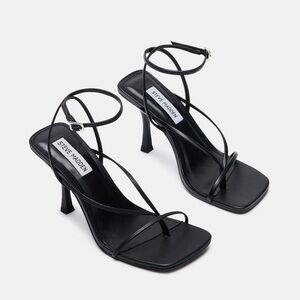 Steve Madden Annie Ankle Strap Sandal - Black, 7
